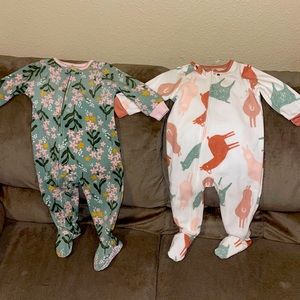 2Pk Baby girl Sleepers